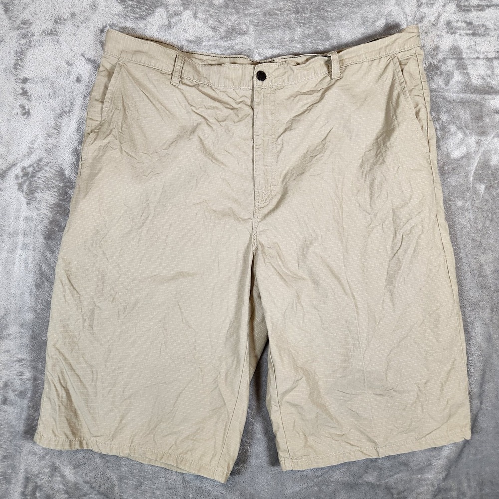 Dickies Shorts Men's 42X14 (Tag 40) Loose Fit Beige Khaki Tan Ripstop